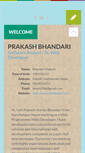 Mobile Screenshot of pkbhandari.com